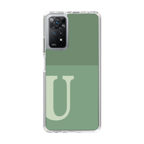 Slim Protection Case［ Original - initial two tone - U green ］