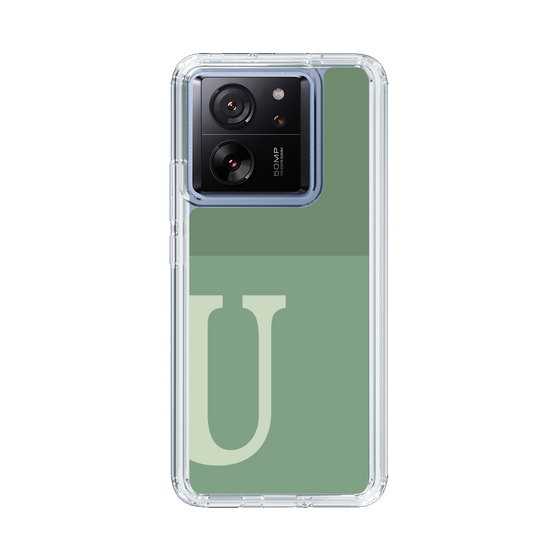 Slim Protection Case［ Original - initial two tone - U green ］
