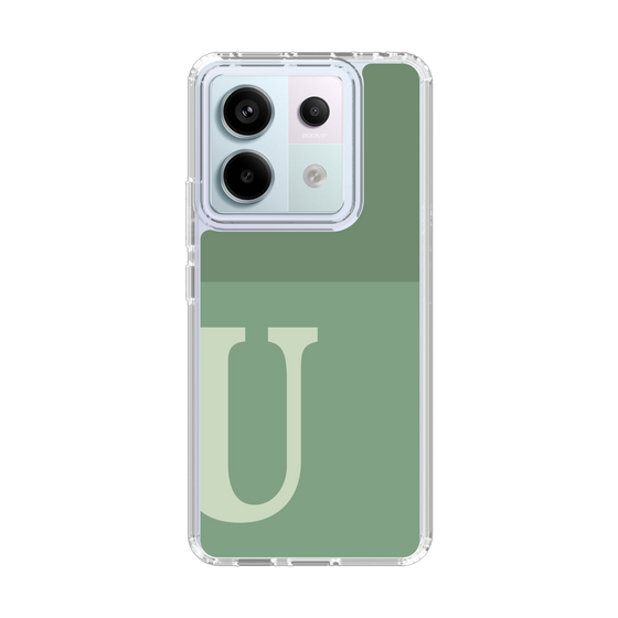 Slim Protection Case［ Original - initial two tone - U green ］