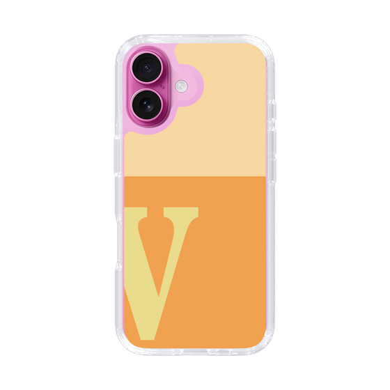 Slim Protection Case［ オリジナル - initial two tone - V orange ］