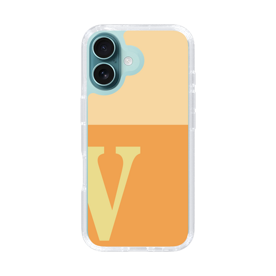 Slim Protection Case［ オリジナル - initial two tone - V orange ］