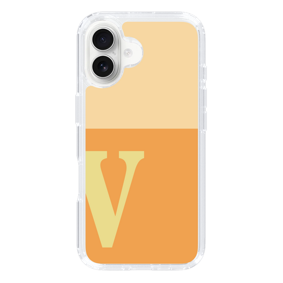Slim Protection Case［ オリジナル - initial two tone - V orange ］