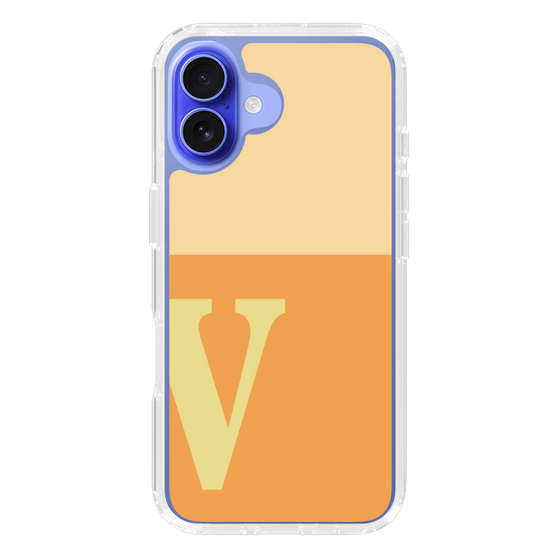 Slim Protection Case［ オリジナル - initial two tone - V orange ］