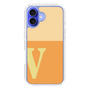 Slim Protection Case［ オリジナル - initial two tone - V orange ］