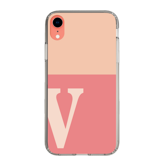 Slim Protection Case［ Original - initial two tone - V pink ］