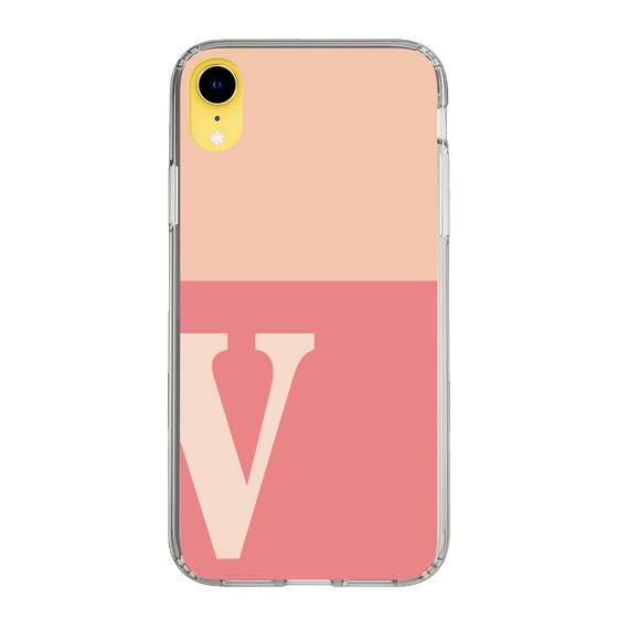 Slim Protection Case［ Original - initial two tone - V pink ］