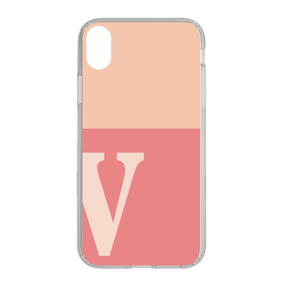 Slim Protection Case［ Original - initial two tone - V pink ］
