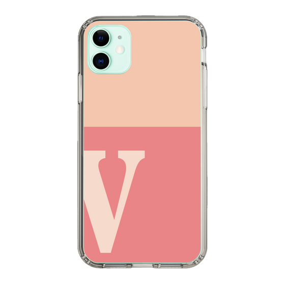 Slim Protection Case［ Original - initial two tone - V pink ］