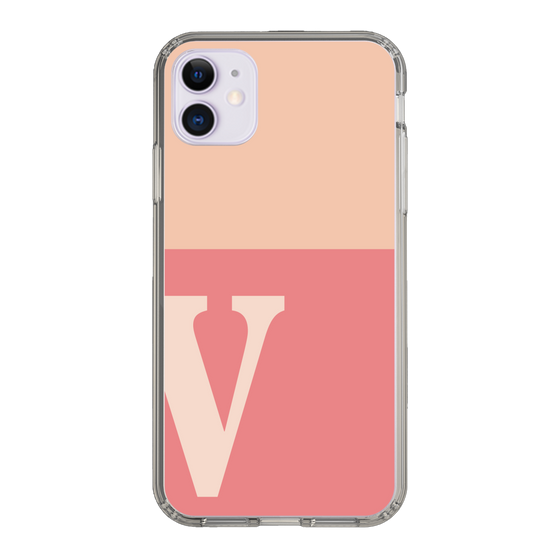 Slim Protection Case［ Original - initial two tone - V pink ］