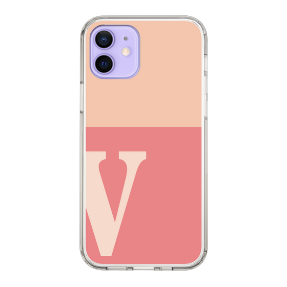 Slim Protection Case［ Original - initial two tone - V pink ］