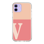 Slim Protection Case［ Original - initial two tone - V pink ］