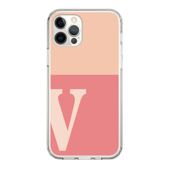 Slim Protection Case［ Original - initial two tone - V pink ］