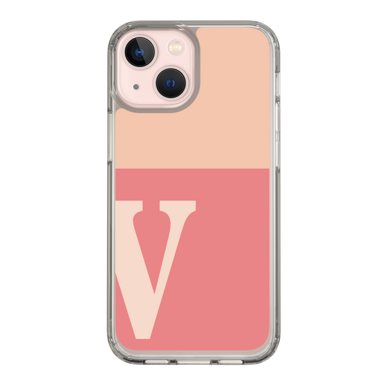 Slim Protection Case［ Original - initial two tone - V pink ］