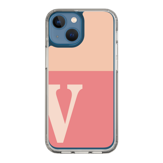 Slim Protection Case［ Original - initial two tone - V pink ］