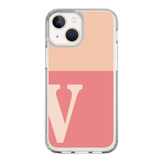 Slim Protection Case［ Original - initial two tone - V pink ］