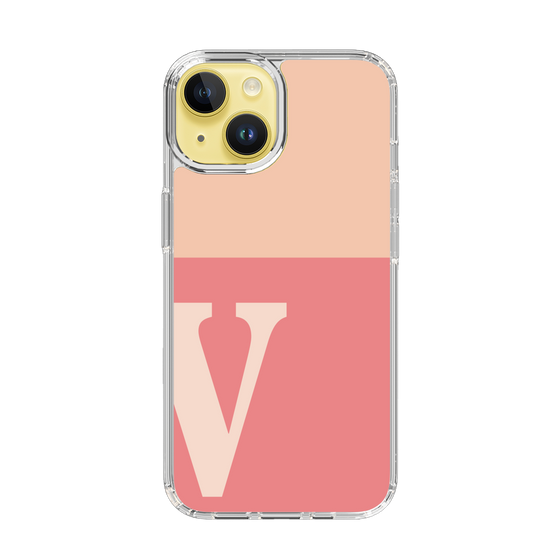 Slim Protection Case［ Original - initial two tone - V pink ］