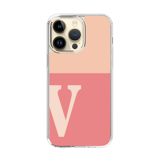 Slim Protection Case［ Original - initial two tone - V pink ］