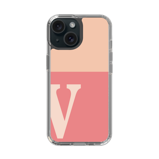 Slim Protection Case［ Original - initial two tone - V pink ］