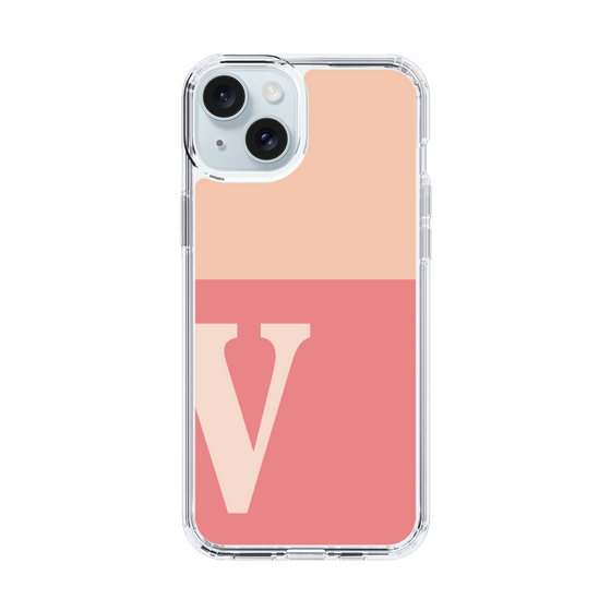 Slim Protection Case［ Original - initial two tone - V pink ］