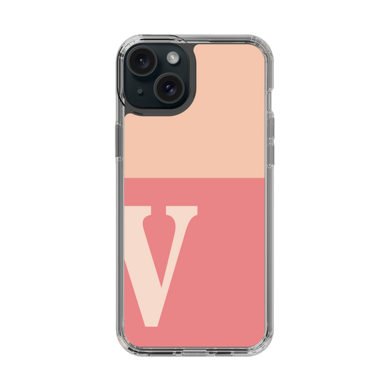 Slim Protection Case［ Original - initial two tone - V pink ］