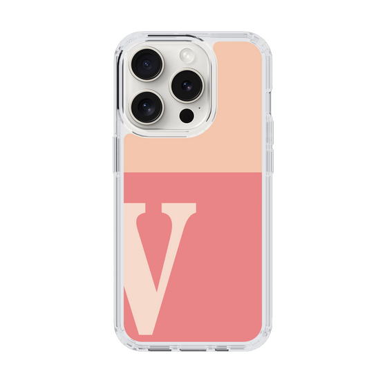 Slim Protection Case［ Original - initial two tone - V pink ］
