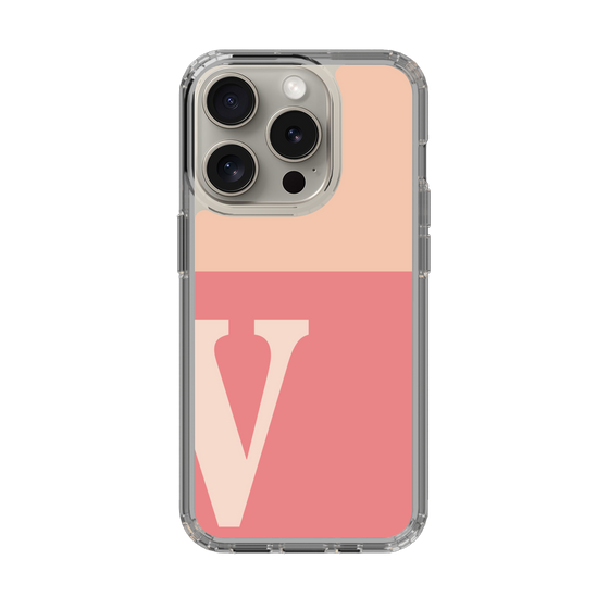 Slim Protection Case［ Original - initial two tone - V pink ］