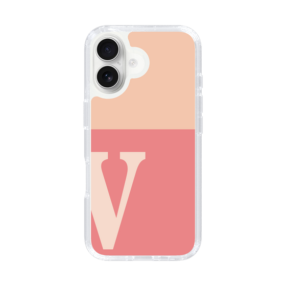 Slim Protection Case［ オリジナル - initial two tone - V pink ］