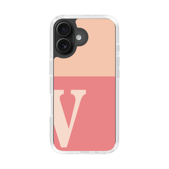 Slim Protection Case［ オリジナル - initial two tone - V pink ］