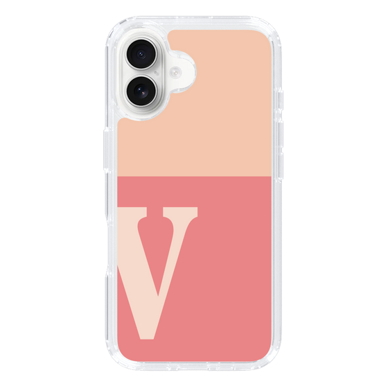Slim Protection Case［ オリジナル - initial two tone - V pink ］
