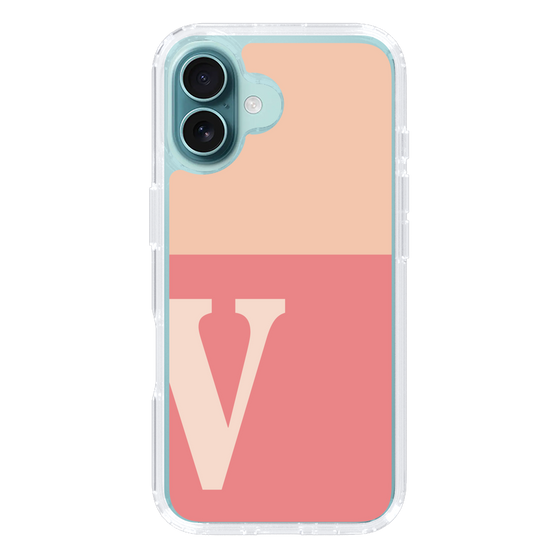 Slim Protection Case［ オリジナル - initial two tone - V pink ］