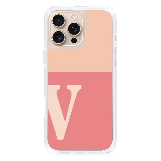 Slim Protection Case［ オリジナル - initial two tone - V pink ］