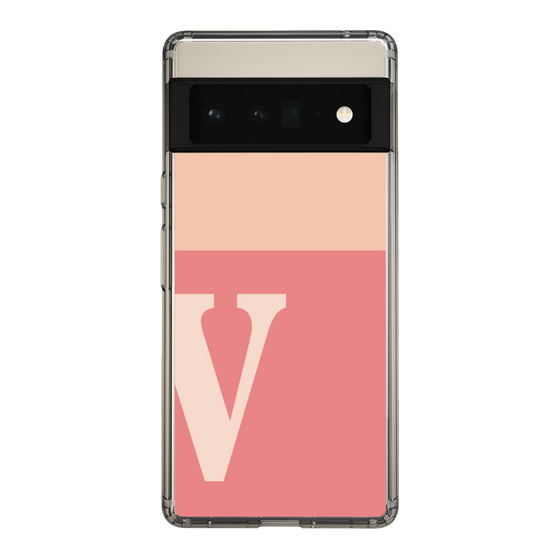 Slim Protection Case［ Original - initial two tone - V pink ］