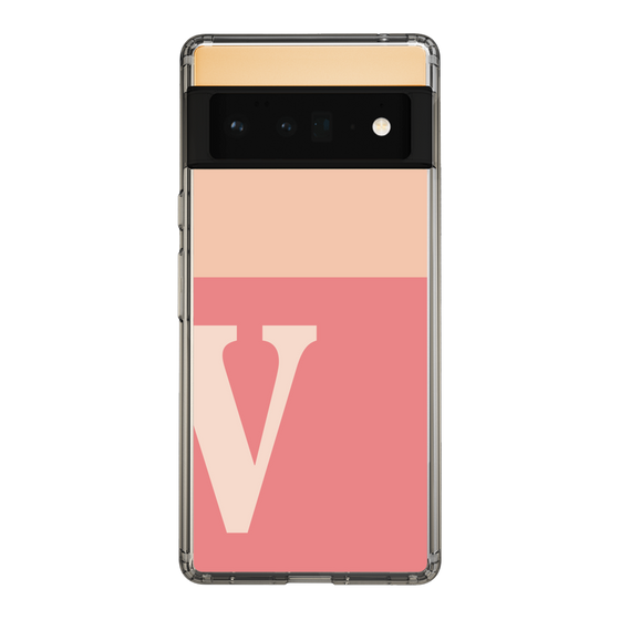 Slim Protection Case［ Original - initial two tone - V pink ］