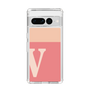 Slim Protection Case［ Original - initial two tone - V pink ］