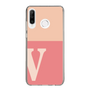 Slim Protection Case［ Original - initial two tone - V pink ］
