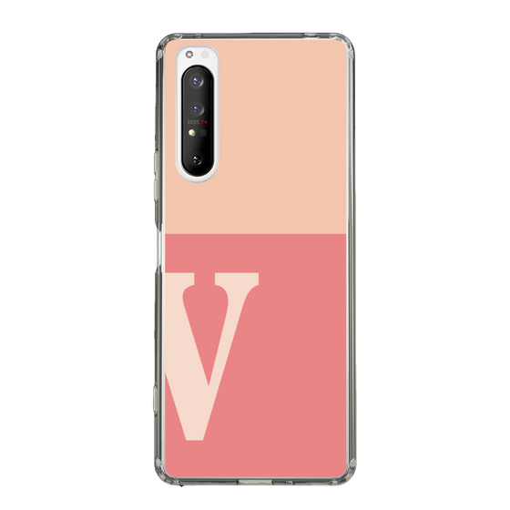 Slim Protection Case［ Original - initial two tone - V pink ］