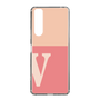 Slim Protection Case［ Original - initial two tone - V pink ］