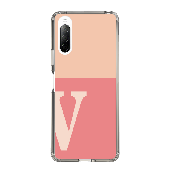 Slim Protection Case［ Original - initial two tone - V pink ］