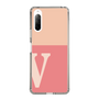 Slim Protection Case［ Original - initial two tone - V pink ］