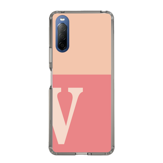 Slim Protection Case［ Original - initial two tone - V pink ］