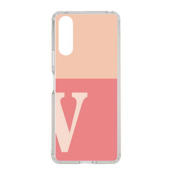 Slim Protection Case［ Original - initial two tone - V pink ］