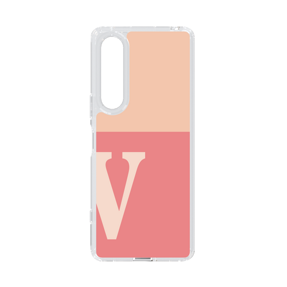 Slim Protection Case［ Original - initial two tone - V pink ］