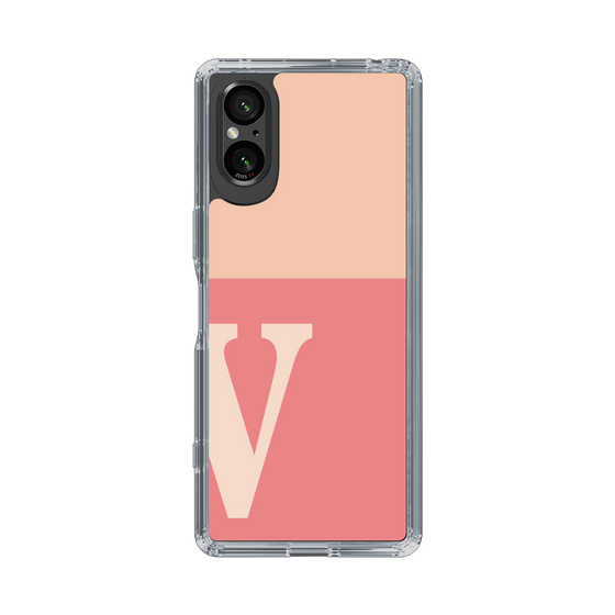 Slim Protection Case［ Original - initial two tone - V pink ］