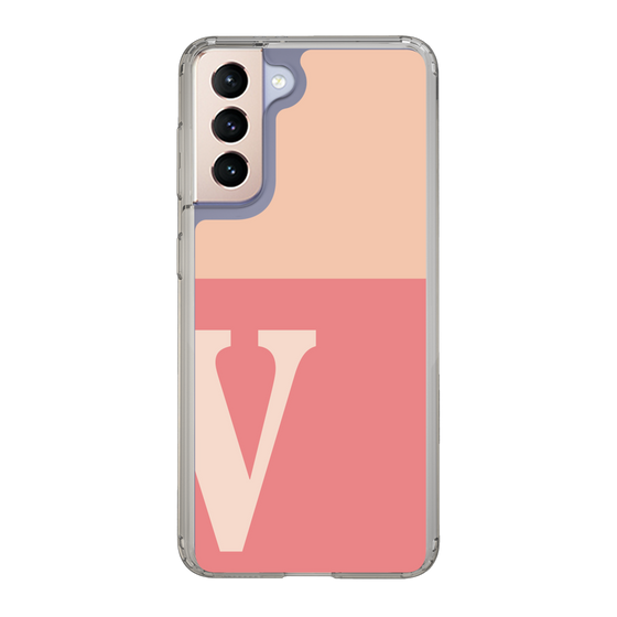 Slim Protection Case［ Original - initial two tone - V pink ］