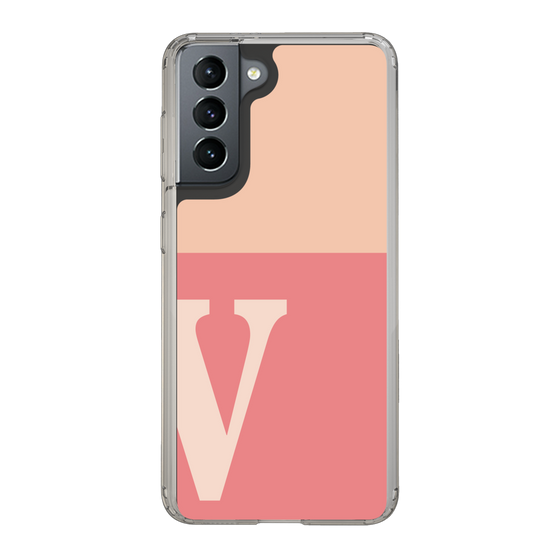 Slim Protection Case［ Original - initial two tone - V pink ］