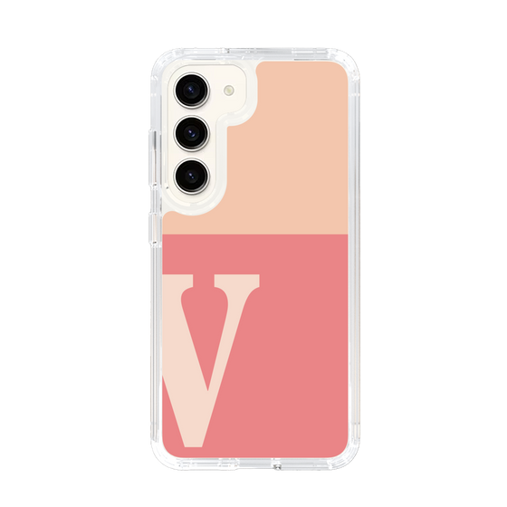 Slim Protection Case［ Original - initial two tone - V pink ］