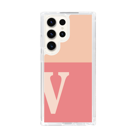Slim Protection Case［ Original - initial two tone - V pink ］