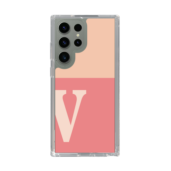 Slim Protection Case［ Original - initial two tone - V pink ］