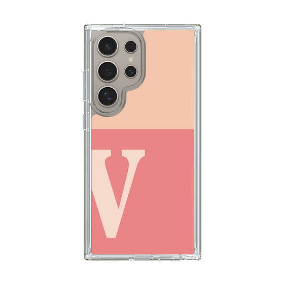 Slim Protection Case［ Original - initial two tone - V pink ］