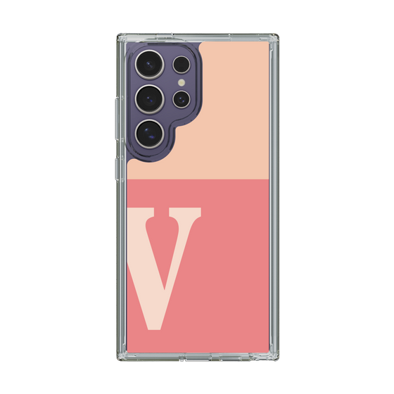 Slim Protection Case［ Original - initial two tone - V pink ］